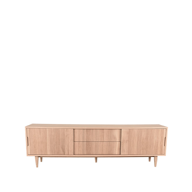 LABEL51 Tv-meubel Jule - Naturel - Eiken - Tv-Meubel 200 cm van LABEL51 – Luxe comfort op maat van PureWonen. Vraag naar de beste prijs.