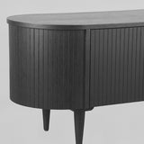 LABEL51 Tv-meubel Oliva - Zwart - Eiken - Tv-Meubel 180 cm van LABEL51 – Luxe comfort op maat van PureWonen. Vraag naar de beste prijs.