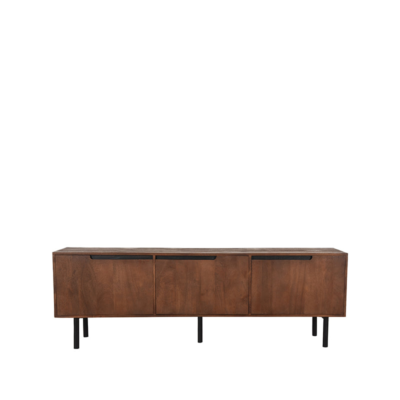 LABEL51 Tv-meubel Rio - Espresso - Mangohout - Tv-Meubel 180 cm van LABEL51 – Luxe comfort op maat van PureWonen. Vraag naar de beste prijs.