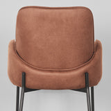 LABEL51 Eetkamerstoel Jari - Cognac - Microfiber van LABEL51 – Luxe comfort op maat van PureWonen. Vraag naar de beste prijs.