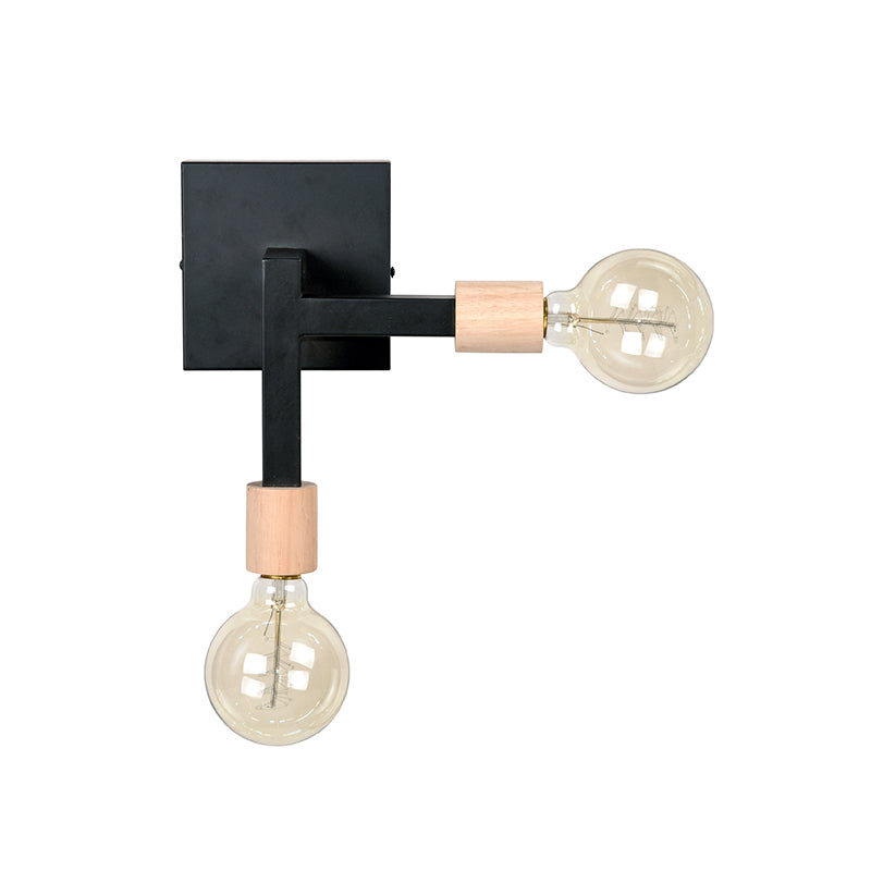 LABEL51 Wandlamp Loco - Zwart - Metaal