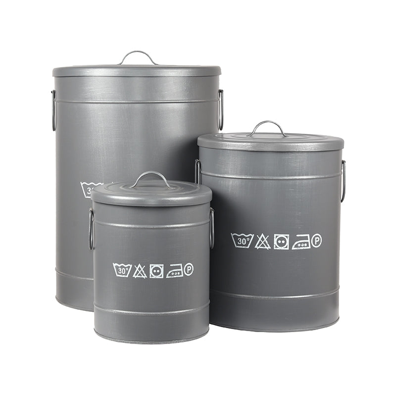LABEL51 Wasmand - Grijs - Metaal - S van LABEL51 - laagste prijs offerte van PureWonen