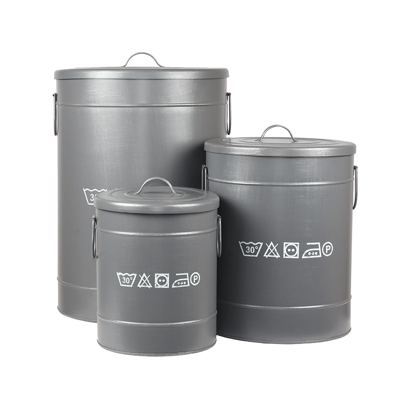 LABEL51 Wasmand - Grijs - Metaal - M van LABEL51 – Luxe comfort op maat van PureWonen. Vraag naar de beste prijs.
